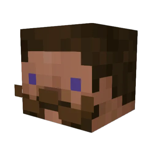 friedos Minecraft avatar head, 3D render