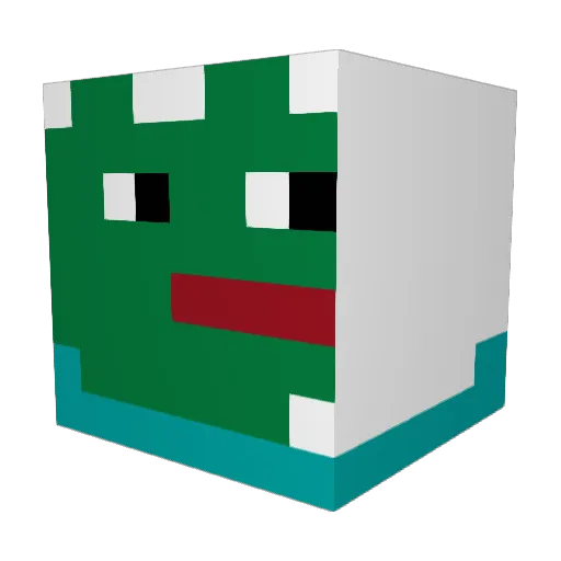 friedriceb0y Minecraft avatar head, 3D render