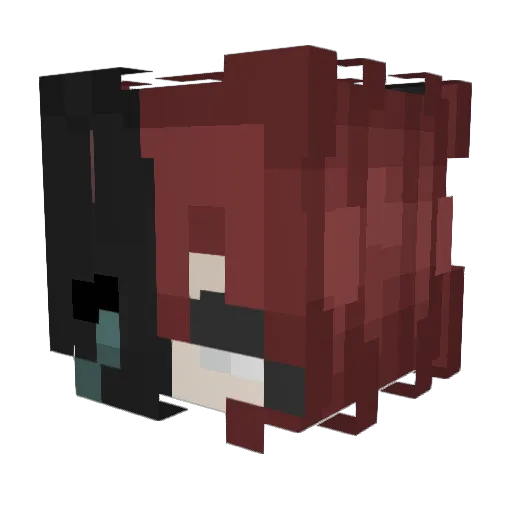 friedzucchini6 Minecraft avatar head, 3D render