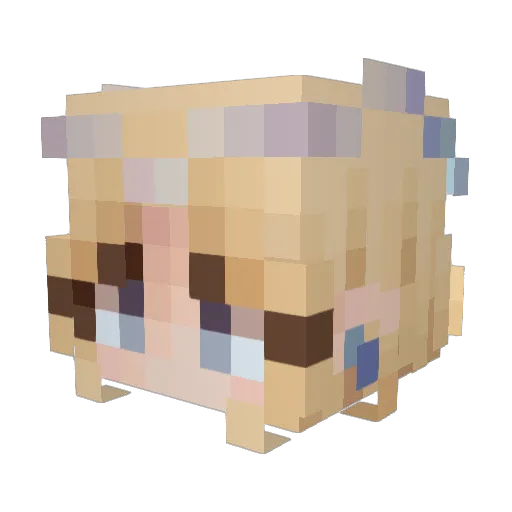 friehim Minecraft avatar head, 3D render