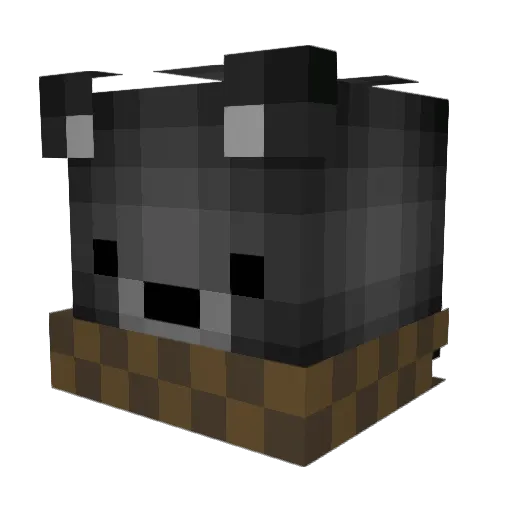 friendlyChum Minecraft avatar head, 3D render