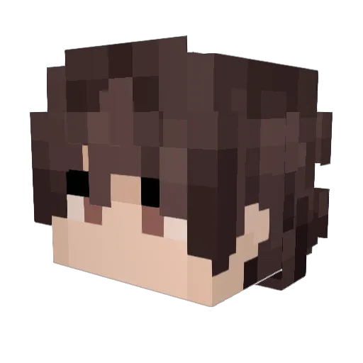 friendlycat32 Minecraft avatar head, 3D render