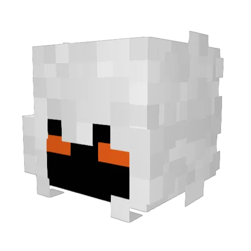 friendselectric Minecraft avatar head, 3D render
