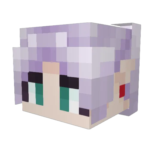 frieren0407 Minecraft avatar head, 3D render
