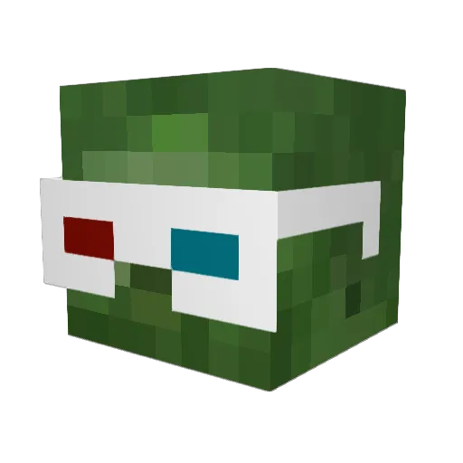 frigidas1 Minecraft avatar head, 3D render