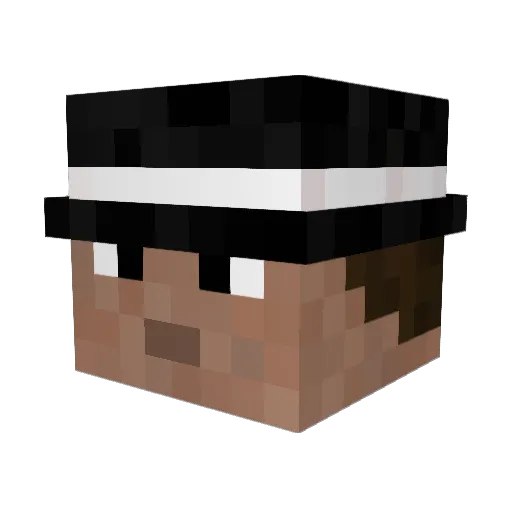 friitzzy Minecraft avatar head, 3D render