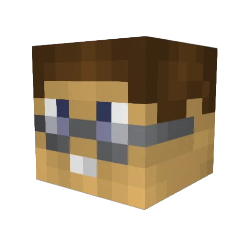 frikandel6 Minecraft avatar head, 3D render