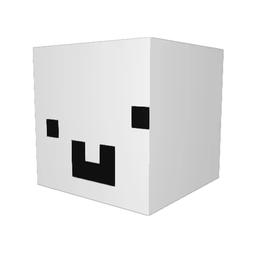 friko Minecraft avatar head, 3D render