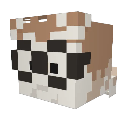 frillofthehunt Minecraft avatar head, 3D render