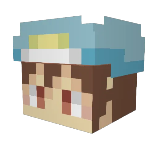 frimaire0 Minecraft avatar head, 3D render