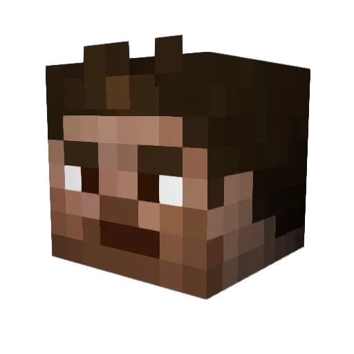 frimya Minecraft avatar head, 3D render