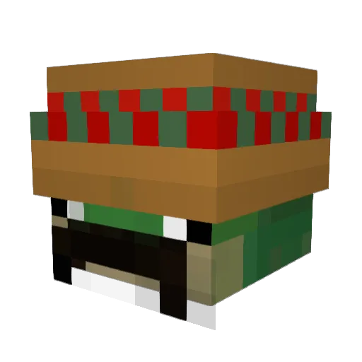 frinex Minecraft avatar head, 3D render