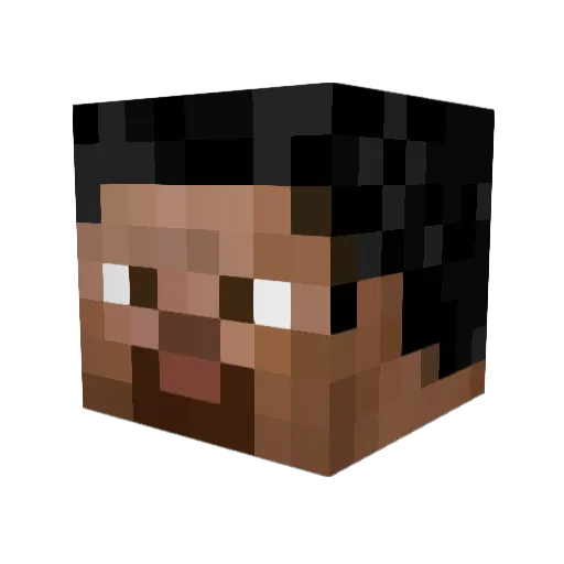 friparvus Minecraft avatar head, 3D render