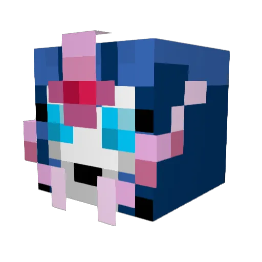 frischey Minecraft avatar head, 3D render