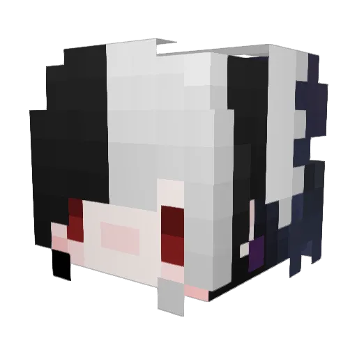 frisk2Papyrus Minecraft avatar head, 3D render