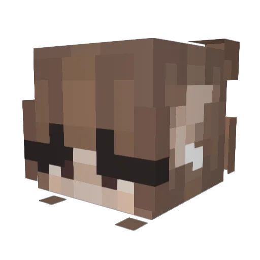 fritay Minecraft avatar head, 3D render