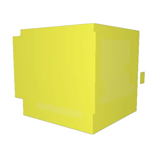 fritoLayChipBag Minecraft avatar head, 3D render