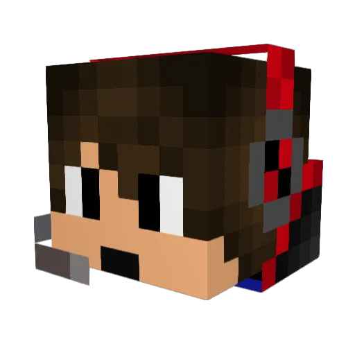 fritz20 Minecraft avatar head, 3D render