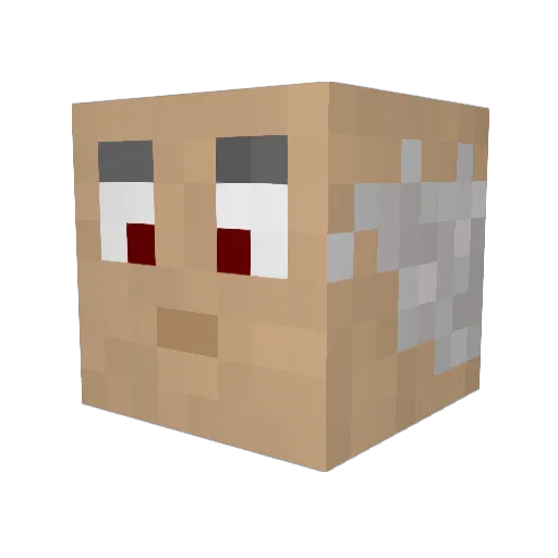 fritzytg Minecraft avatar head, 3D render