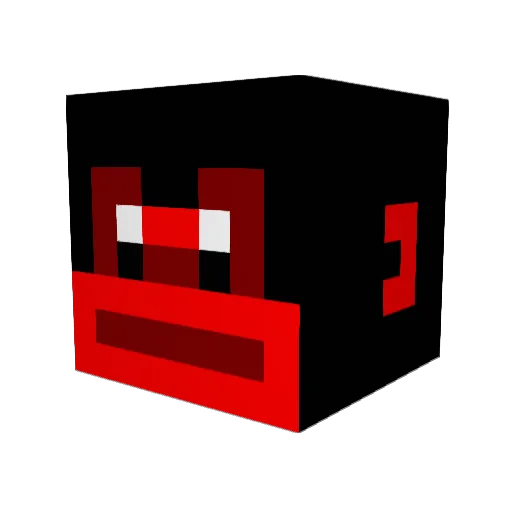 frivox Minecraft avatar head, 3D render