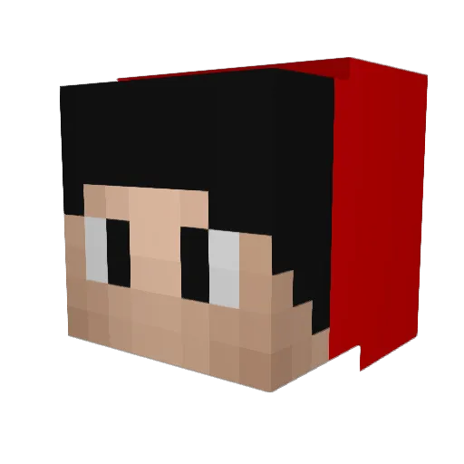 frizi64 Minecraft avatar head, 3D render