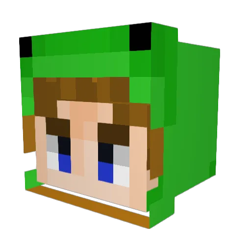 frizzysnake Minecraft avatar head, 3D render