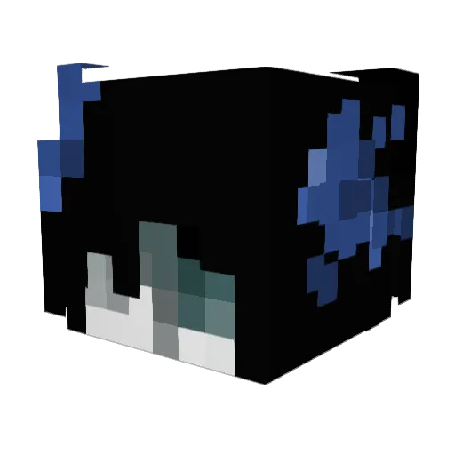 frizzysx Minecraft avatar head, 3D render