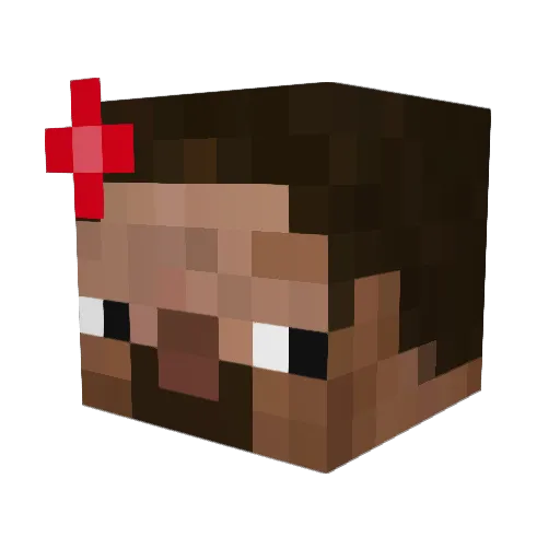 frkeji Minecraft avatar head, 3D render