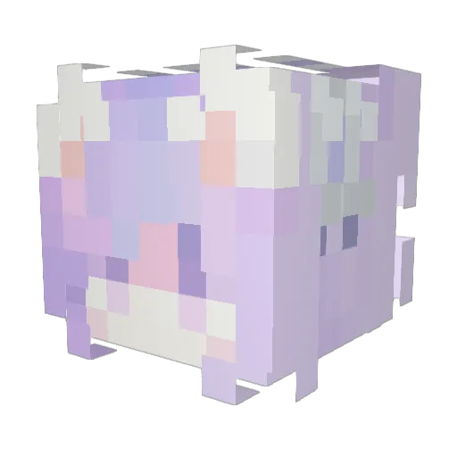 frmo0 Minecraft avatar head, 3D render
