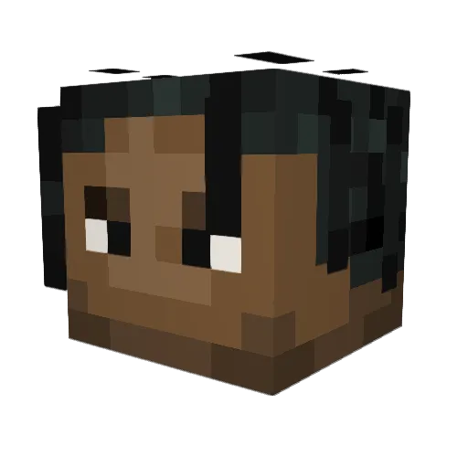 frngod Minecraft avatar head, 3D render