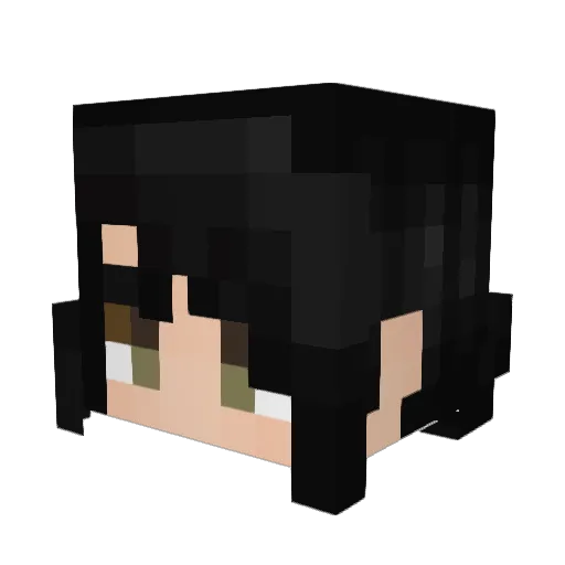 frnkiero Minecraft avatar head, 3D render