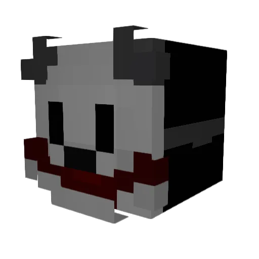 frnwo Minecraft avatar head, 3D render