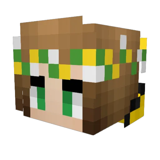 frododragon Minecraft avatar head, 3D render