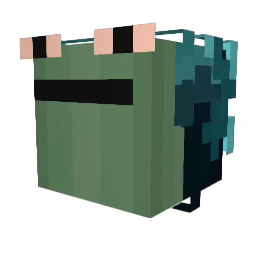 frodoente Minecraft avatar head, 3D render