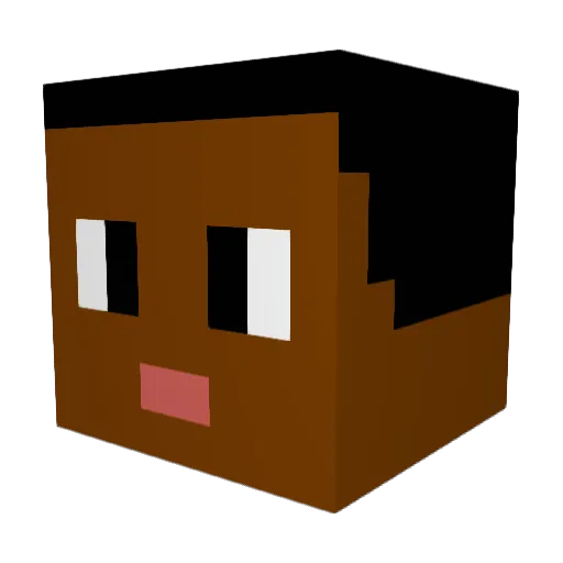 froesgostoso Minecraft avatar head, 3D render