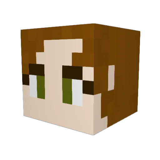 frog_princess21 Minecraft avatar head, 3D render