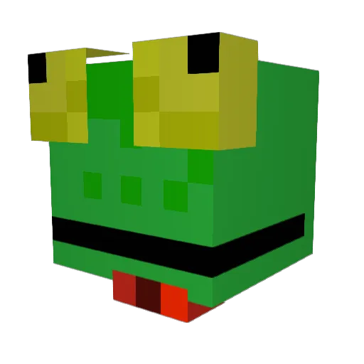 frogboi_101 Minecraft avatar head, 3D render