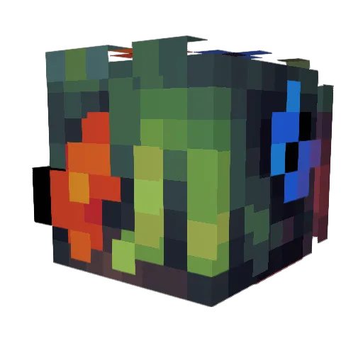 frogfbi Minecraft avatar head, 3D render