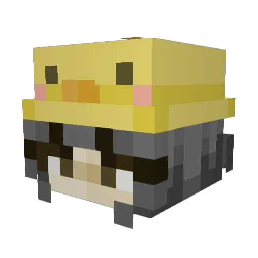 froggggi Minecraft avatar head, 3D render
