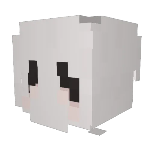 frogglev Minecraft avatar head, 3D render