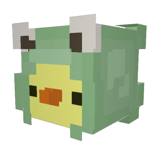 froggy_person Minecraft avatar head, 3D render