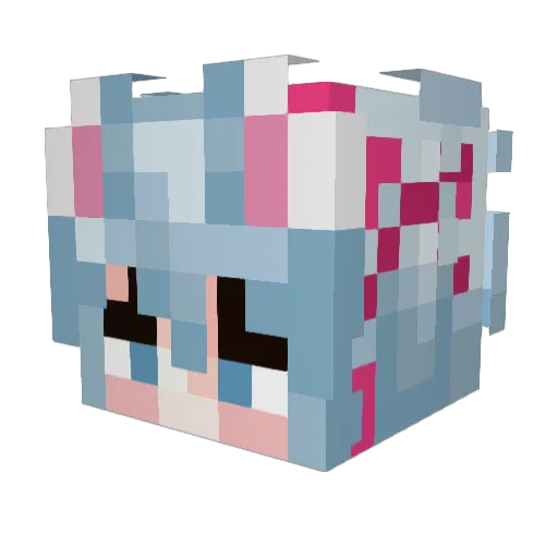 froggyali Minecraft avatar head, 3D render