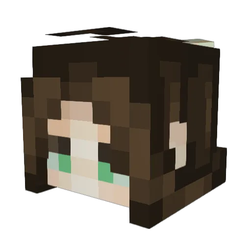 froggyemi Minecraft avatar head, 3D render