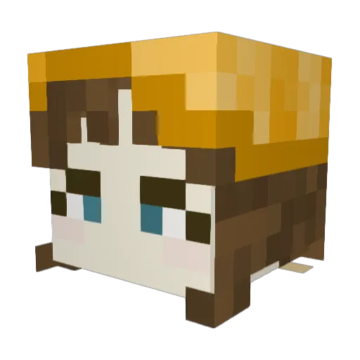 froggyjas Minecraft avatar head, 3D render