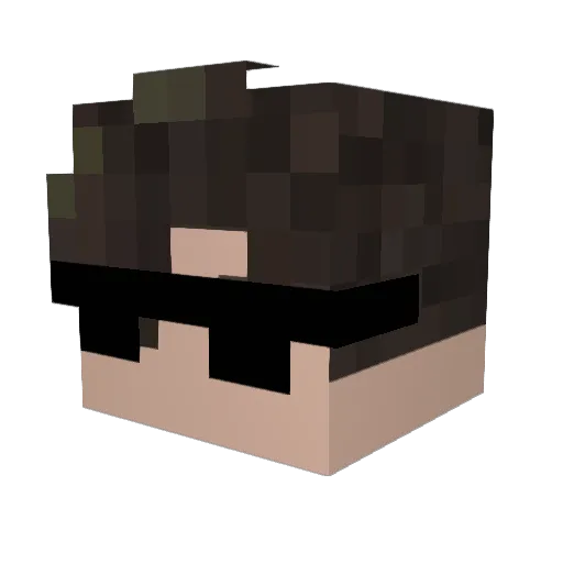 frogheadjon Minecraft avatar head, 3D render