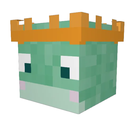 frogiore Minecraft avatar head, 3D render