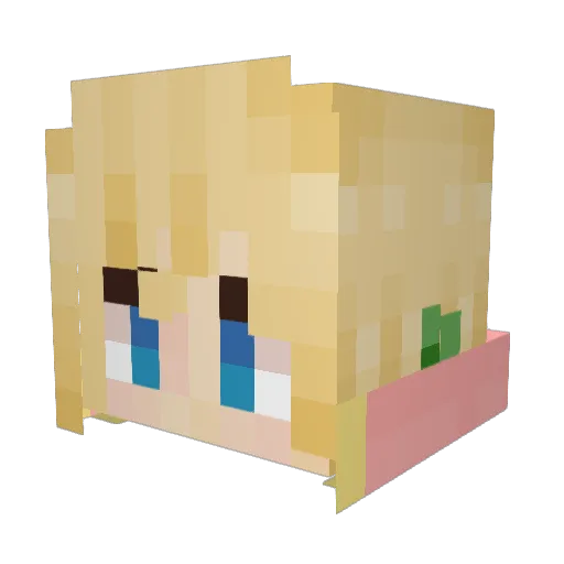 frogjpg Minecraft avatar head, 3D render