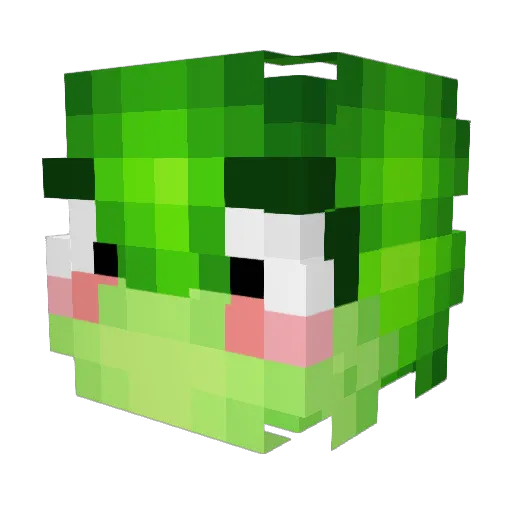 frogman88a Minecraft avatar head, 3D render