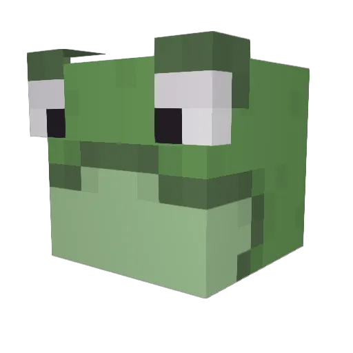 frogmn Minecraft avatar head, 3D render