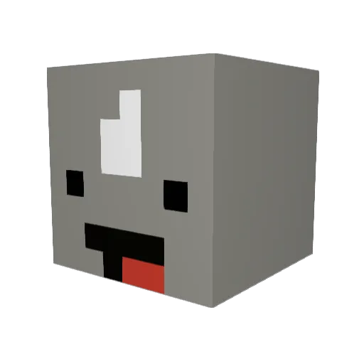 frogmony Minecraft avatar head, 3D render
